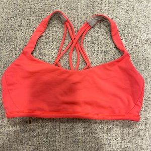 Lululemon sports bra. Orange/pink. Size 4